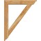 Ekena Millwork Traditional Traditional Rough Sawn Bracket w/ Offset Brace, Western Red Cedar, 6"W x 32"D x 40"H BKT0604X32X40TRA01RWR - alternate 4
